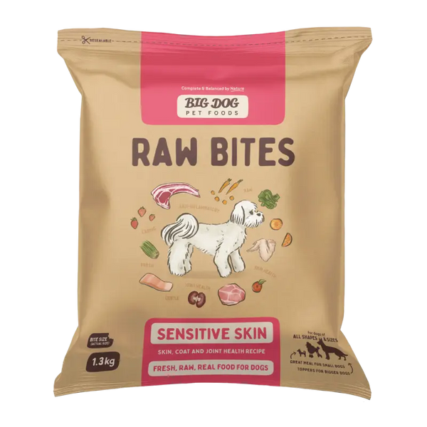[New Launch 15 OFF]Big Dog Raw Bites 1.3kg (3 Flavours Available