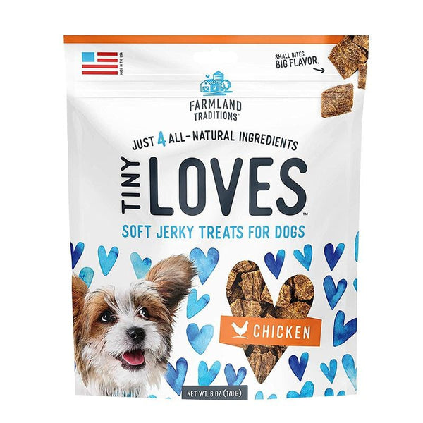 Farmland Traditions Tiny Loves Chicken Soft Jerky Dog Treats 6oz