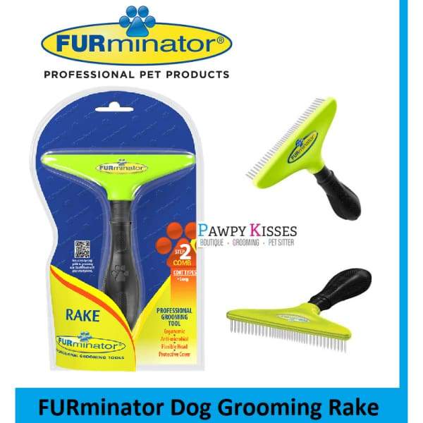 FURminator Dog Grooming Rake Pawpy Kisses - Main Image