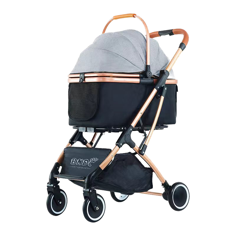 BNDC Pet Stroller 106 (Grey) For Dogs & Cats