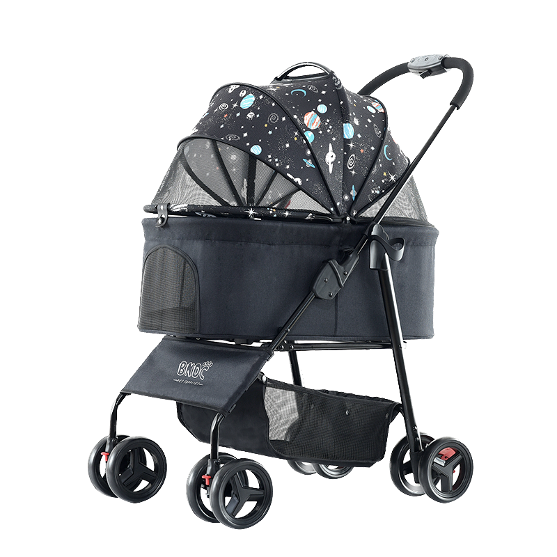 BNDC Pet Stroller 107 (Sky) For Dogs & Cats