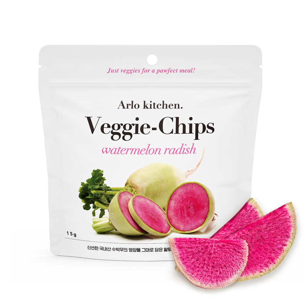 Arlo Kitchen - 100% Korean-Grown Watermelon Radish 15g Treats For Dogs & Cats
