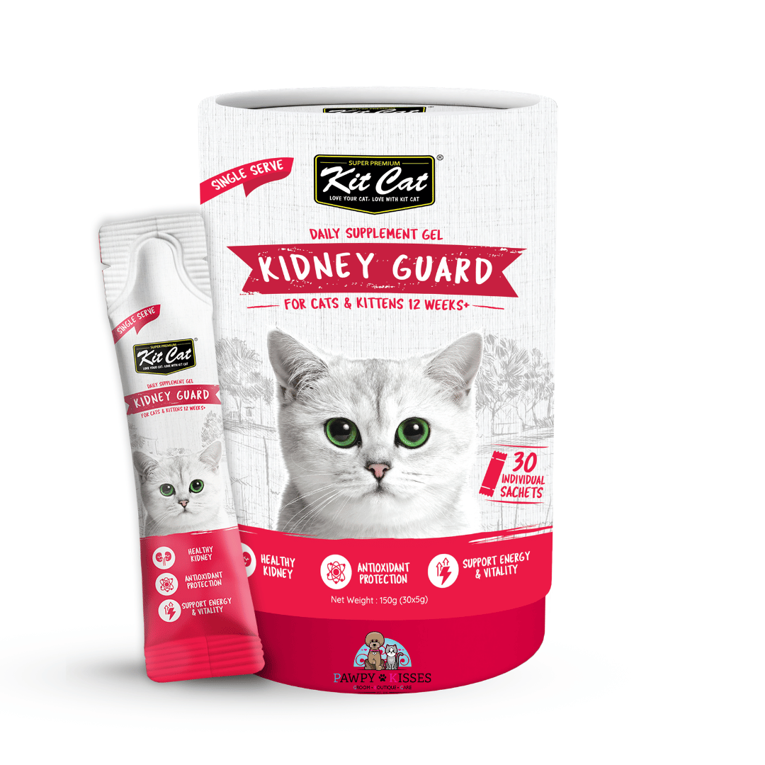 (30% OFF) Kit Cat Daily Nutritional Supplement Gel For Cats & Kittens - Kidney Guard (Tub) | (5g x 30 sticks)