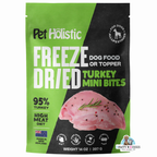 Pet Holistic Freeze Dried Turkey Mini Bites dog food or topper 325g/11.5oz