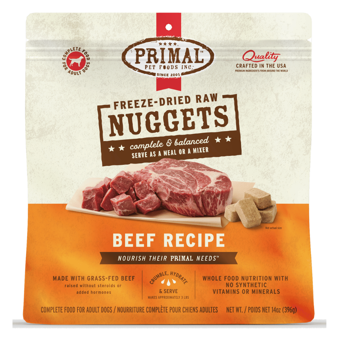 Primal Dog Freeze Dried Raw Nuggets Beef 14oz