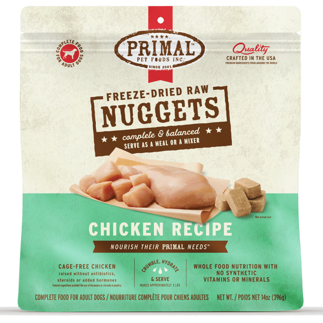 Primal Dog Freeze Dried Raw Nuggets Chicken 14oz
