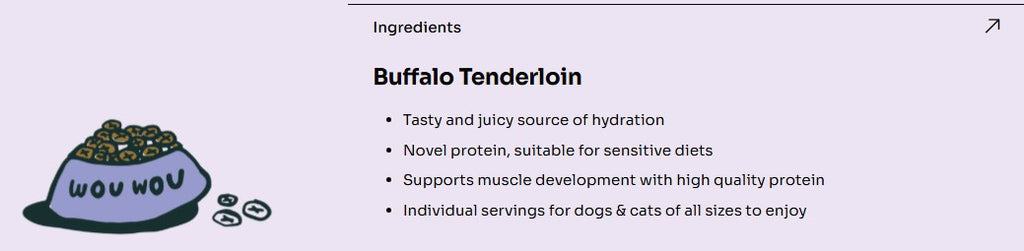 [10% OFF] Notti Grass-Fed Baked Buffalo Tenderloin (4 x20g) Treats For Dogs & Cats 80g