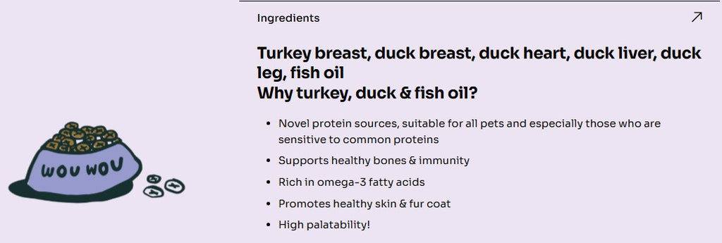 [10% OFF] Notti 2-in-1 Allergy Care Turkey & Duck Freeze-Dried Chunks 50g Treats For Dogs & Cats