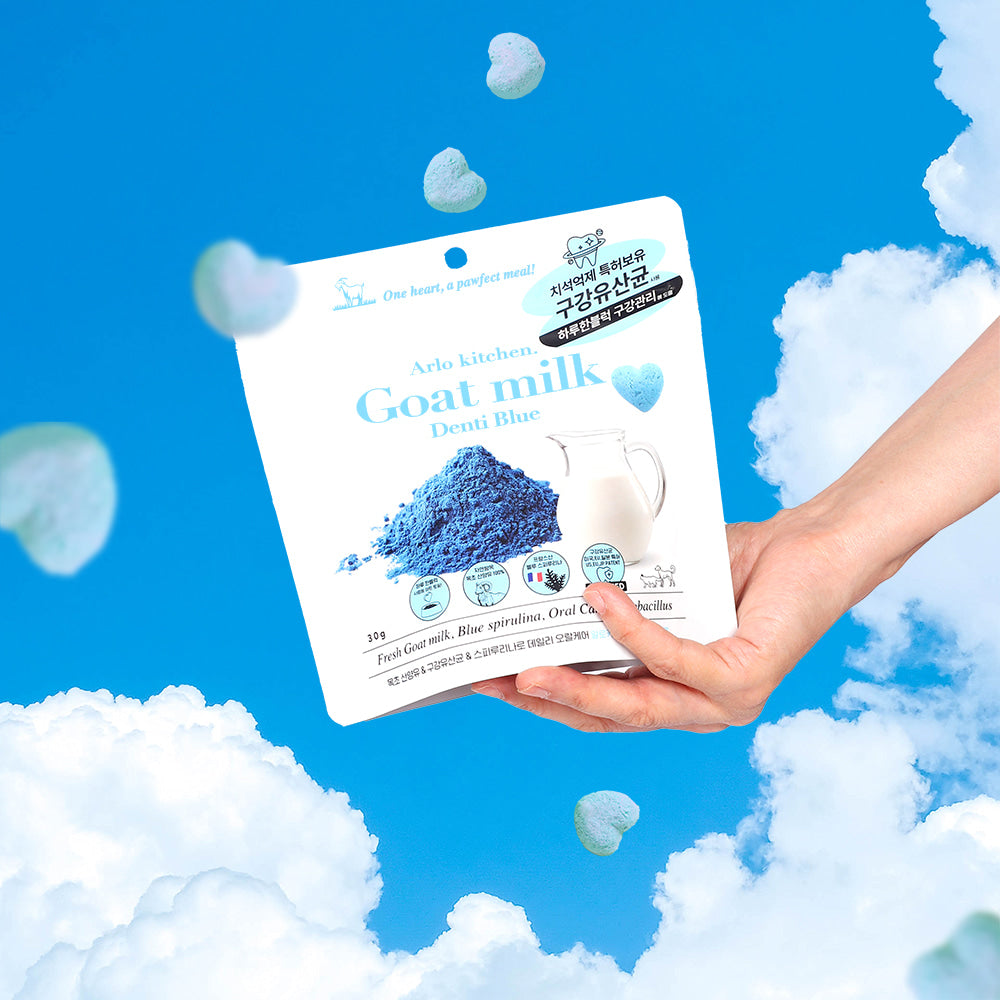 Arlo Kitchen Goat Milk Treats 30g For Dogs & Cats - Denti Blue I Made In Korea