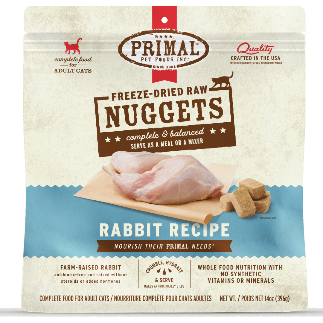Primal Cat Freeze Dried Raw Nuggets Rabbit 14oz