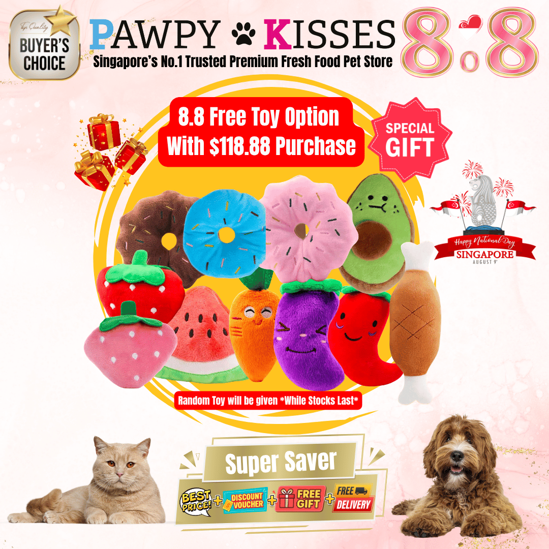 PAWPY KISSES TOY WITH PURCHASE OF $118.88