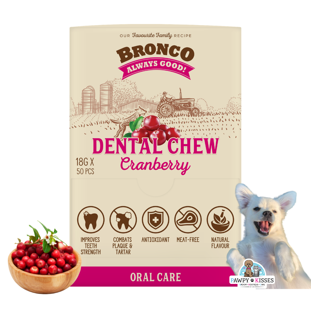 [Carton Box Deal] Bronco Dental Chew 18g x 50 Pieces - 6 Flavours