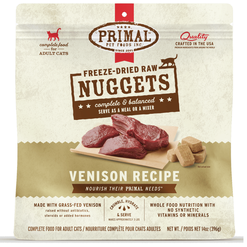 Primal Cat Freeze Dried Raw Nuggets Venison 14oz