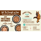 Primal Dog Freeze Dried Raw Nuggets Venison 14oz