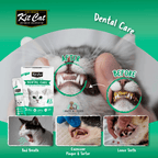 (30% OFF)Kit Cat Daily Nutritional Supplement Gel For Cats & Kittens - Dental Care (Tub) | (5g x 30 sticks)
