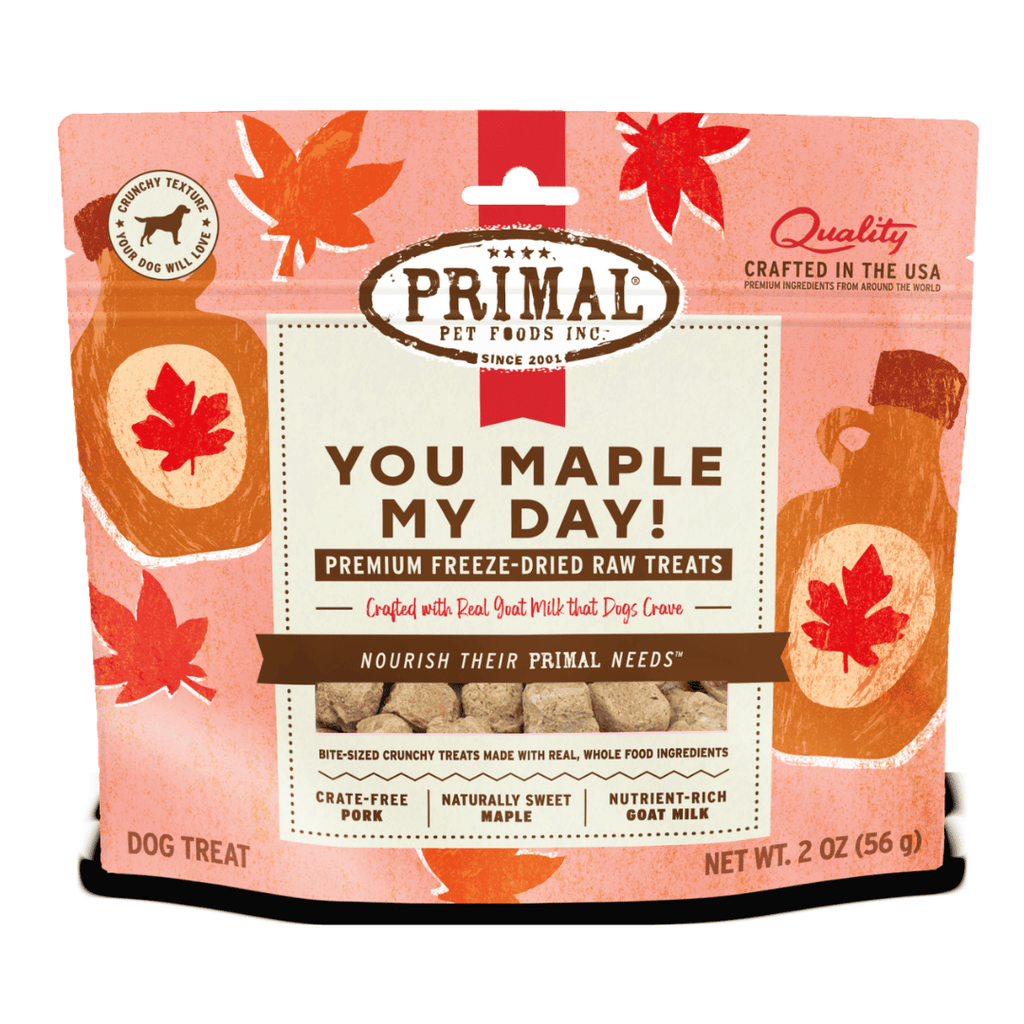 Primal Dog Freeze Dried Raw Treats You Maple My Day - Maple 2oz