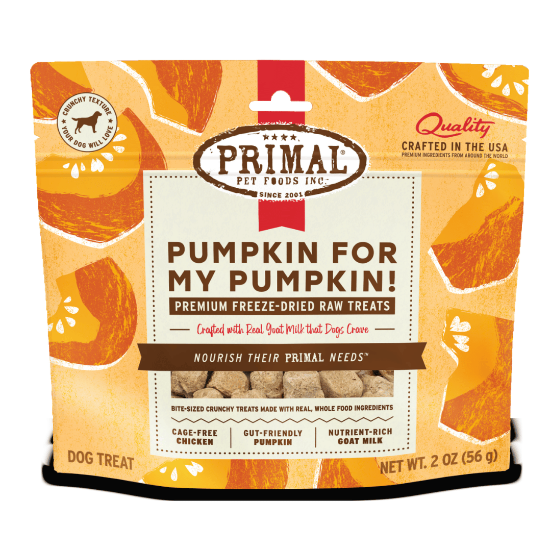 Primal Dog Freeze Dried Raw Treats Pumpkin For My Pumpkin - Pumpkin 2oz
