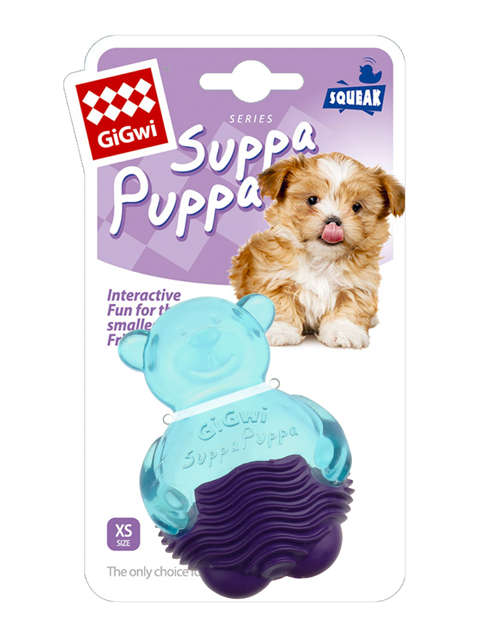 GiGwi Teething Dog Toy Suppa Puppa Bear with Squeaker 6708