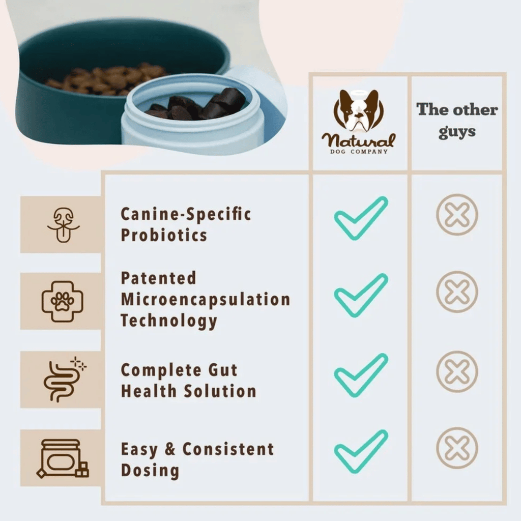 [Vet Approved] Natural Dog Probiotic Supplement (45 chews)