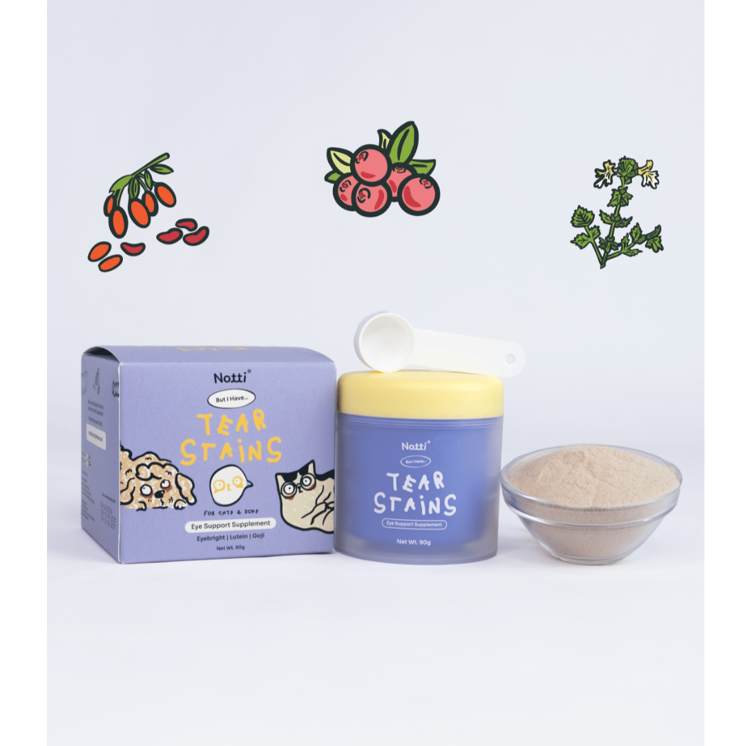 [10% OFF] Notti But I have Tear Stains (eye support powder) 90g Supplements For Dogs & Cat