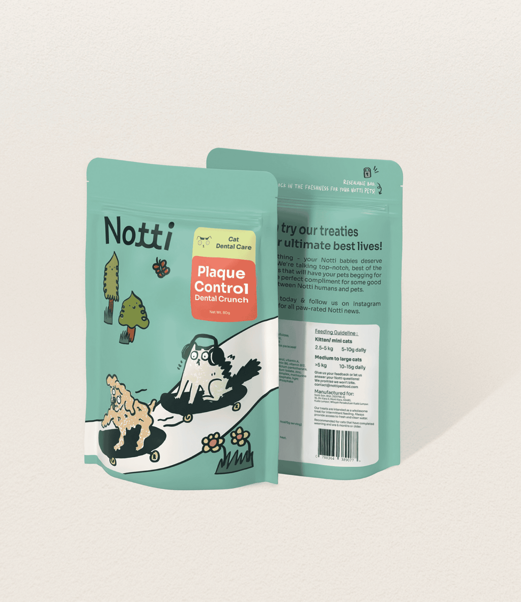 [10% OFF] Notti Mau Mau Plaque Control Dental Crunch (For Cats) Treats For Cats 80g