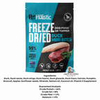 Pet Holistic Freeze Dried Duck Mini Bites dog food or topper 397g/14oz