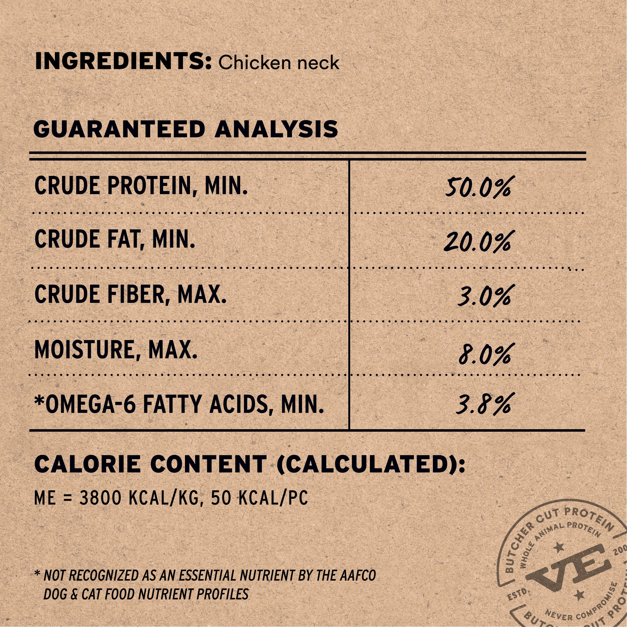 Vital Essentials RAW BAR Freeze-Dried Raw Chicken Necks Dog & Cat Treat, 1.23 oz