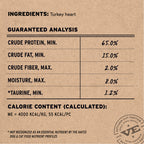 Vital Essentials RAW BAR Freeze-Dried Raw Turkey Hearts Dog Treat, 1.6 oz