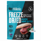 Pet Holistic Freeze Dried Duck Mini Bites dog food or topper 397g/14oz
