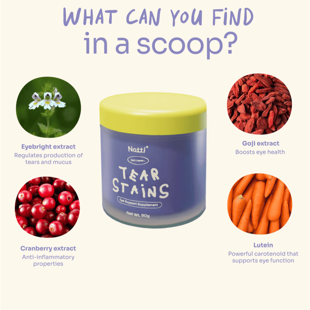 [10% OFF] Notti But I have Tear Stains (eye support powder) 90g Supplements For Dogs & Cat