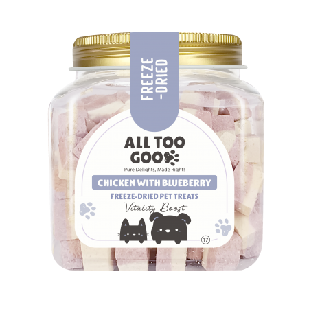 All Too Good Freeze-Dried Treats Chic With Blueberry 100g For Dogs & Cats