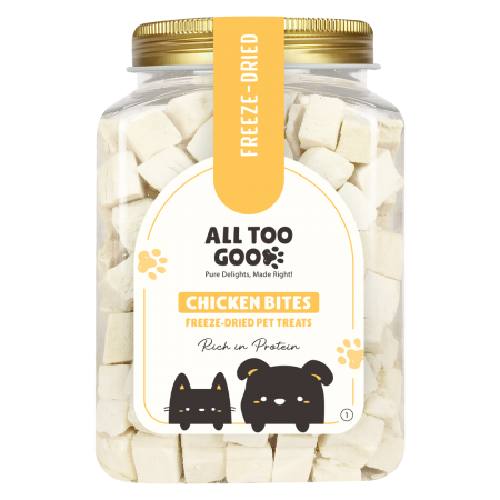 All Too Good Freeze-Dried Treats Chicken Bites 120g For Dogs & Cats