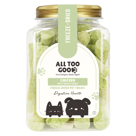 All Too Good Freeze-Dried Treats Chicken with Barley Grass 120g For Dogs & Cats
