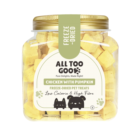 All Too Good Freeze-Dried Treats Chicken with Pumpkin 90g For Dogs & Cats