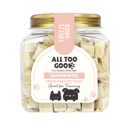 All Too Good Freeze-Dried Treats Salmon Bites 90g For Dogs & Cats