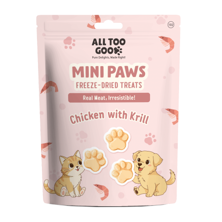 All Too Good Mega Paws Freeze-Dried Treats Chic with Sweet Potato 54g For Dogs & Cats