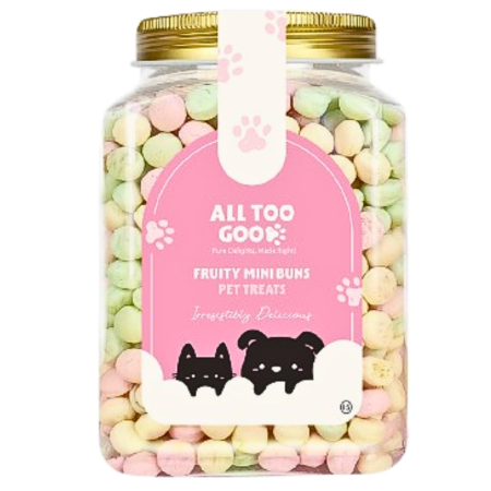 All Too Good Treats Fruity Mini Buns 400g For Dogs & Cats