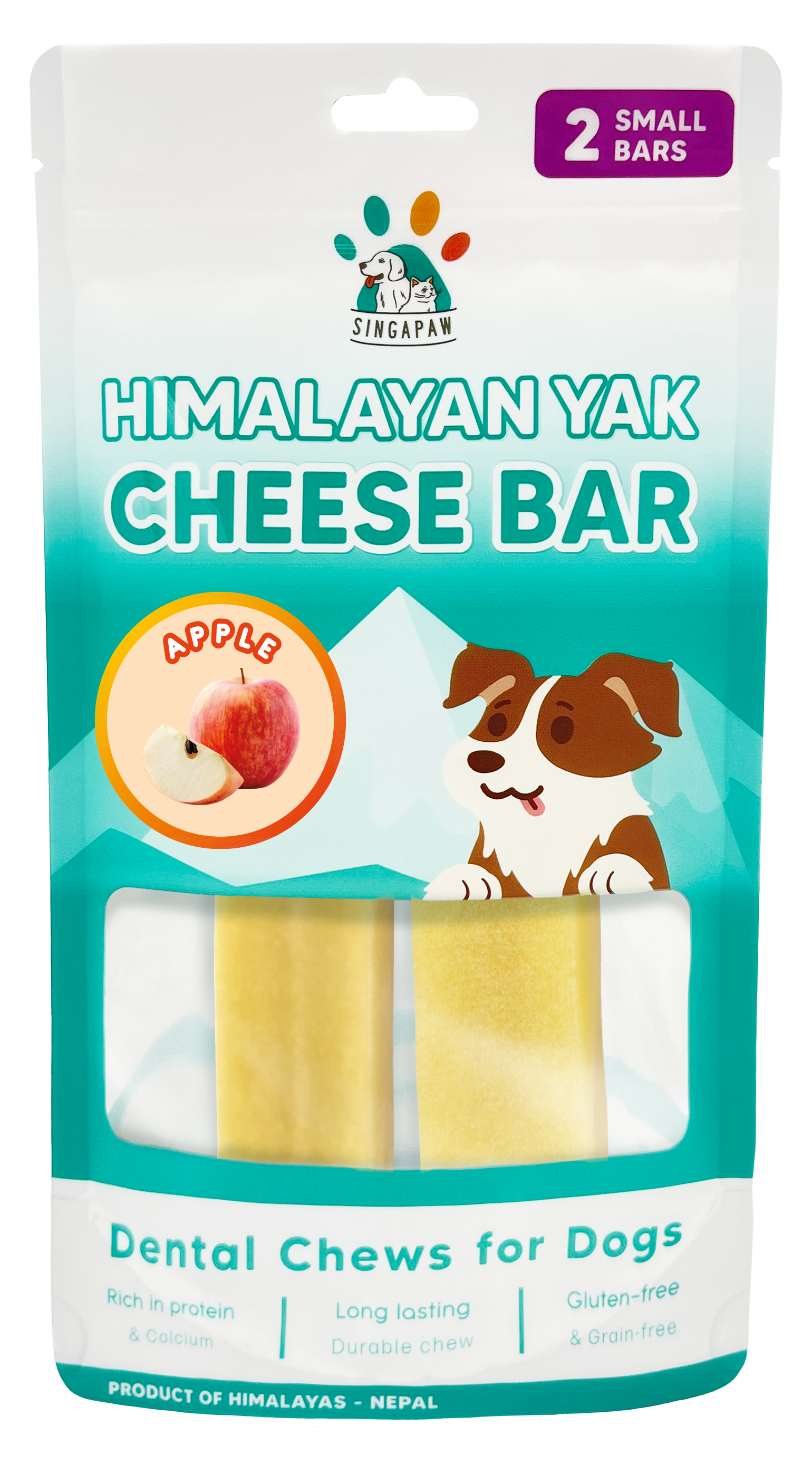 Singapaw Himalayan Yak Cheese Bar (Apple) - Small/Medium/Large