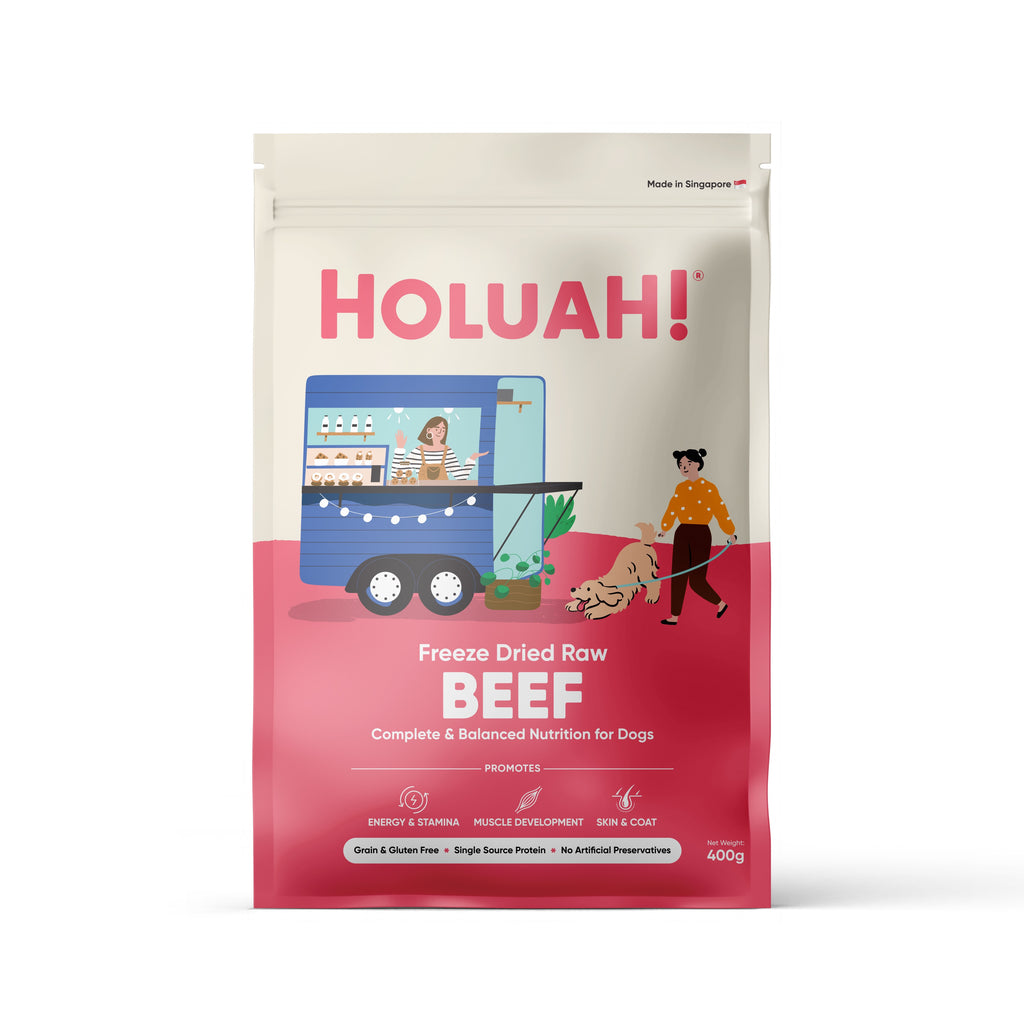 Holuah! Freeze Dried Food For Dogs - Beef 400g