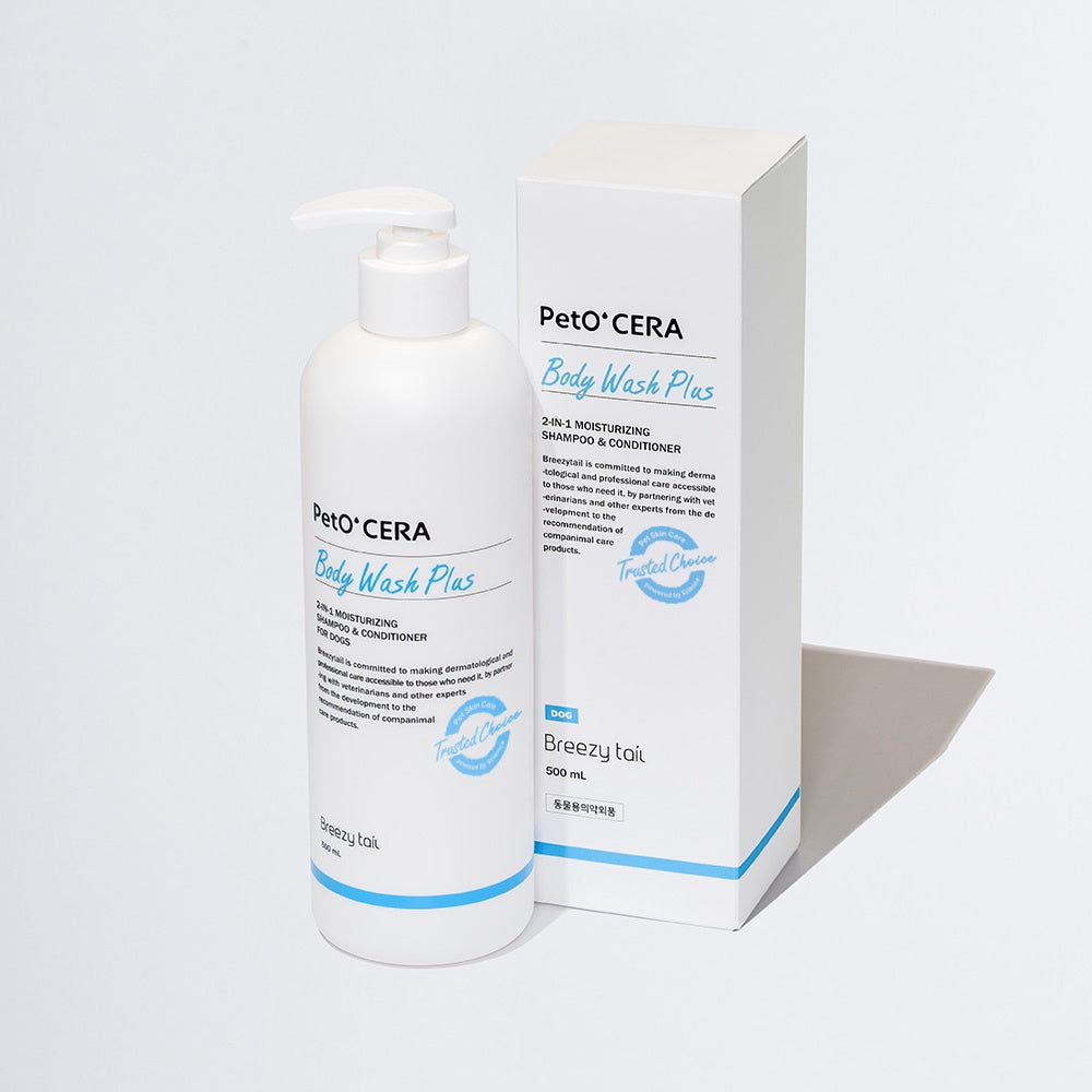 PetO' CERA Body Wash Plus 500 ml for Dogs