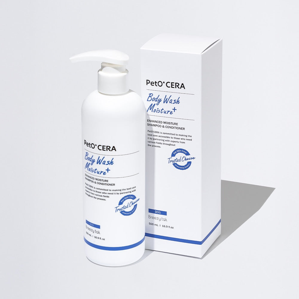 PetO' CERA Body Wash Moisture Plus 500ml for Dogs