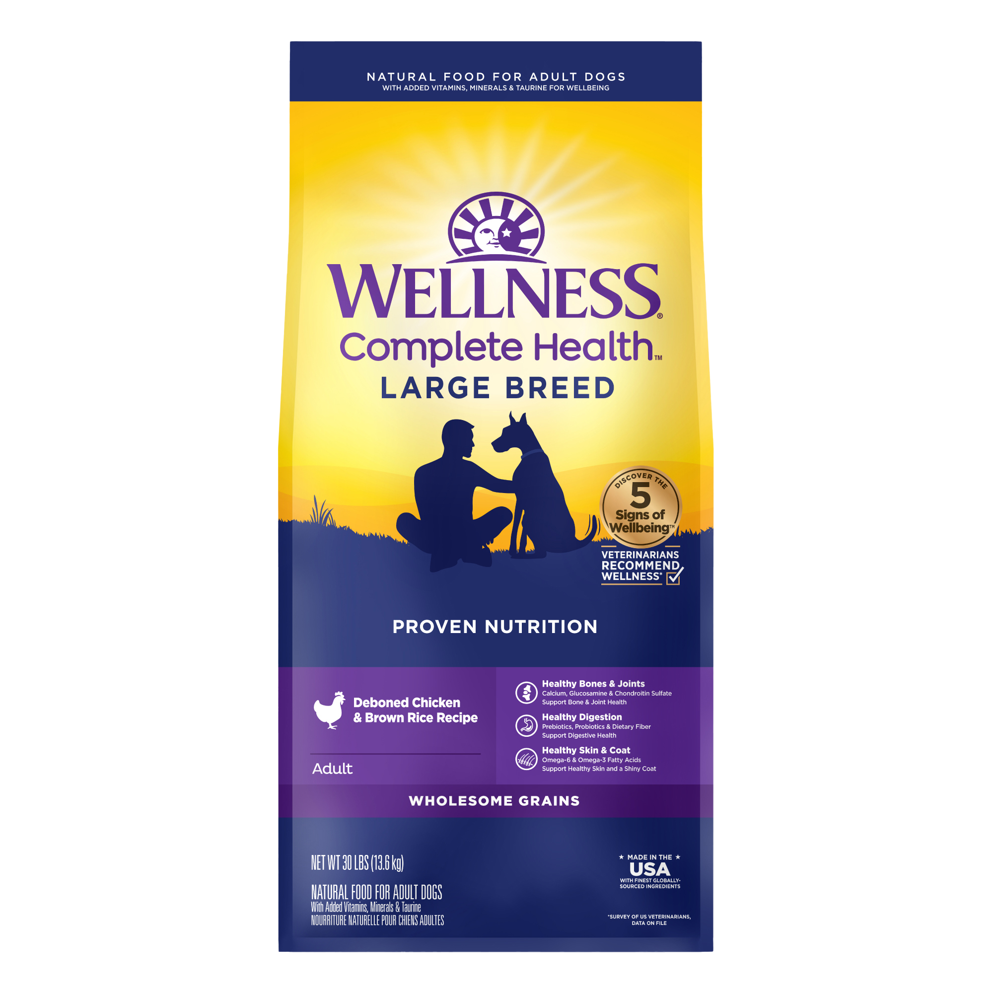 [FREE WIPE + 20%OFF] Wellness Complete Health Wholesome Grains Dry Dog Food - 7 Recipes | All Life Stages I Pawpy Kisses
