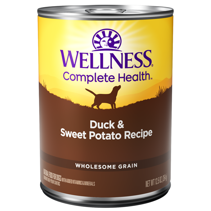 [20% OFF] Wellness Complete Health Duck & Sweet Potato Wet Dog Food [Weight: 12.5 oz]