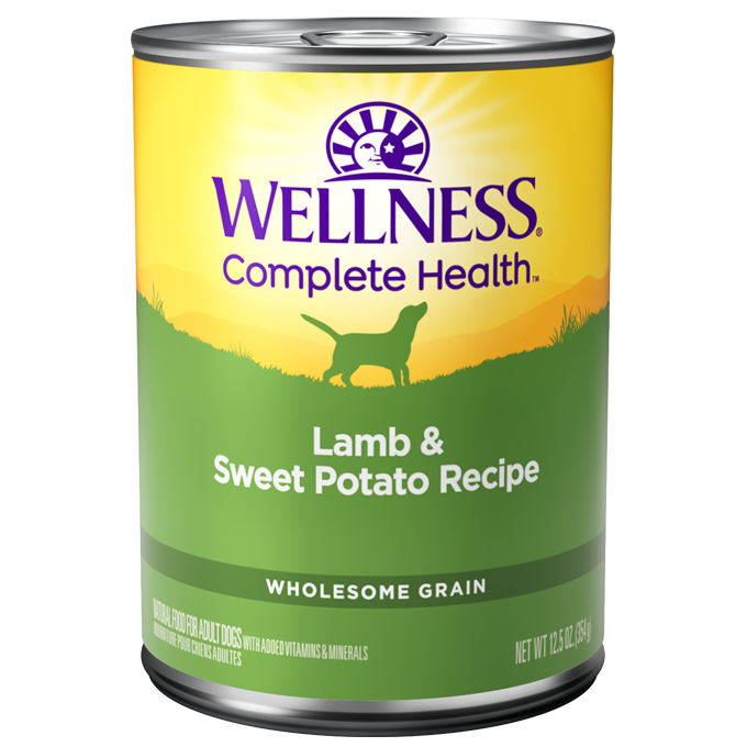 (20% OFF) Wellness Complete Health Lamb & Sweet Potato Wet Dog Food [Weight: 12.5 oz]