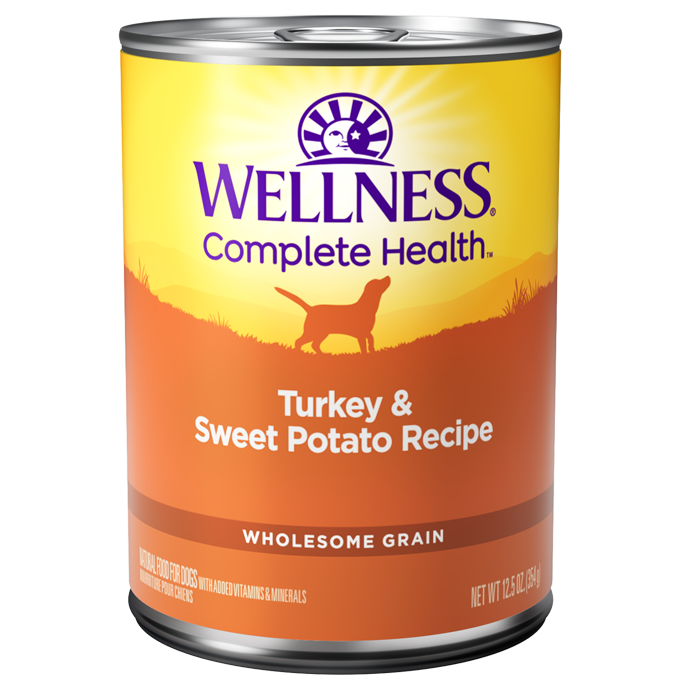 [20% OFF*] Wellness Complete Health Pate Turkey & Sweet Potato Canned Dog Food 354g