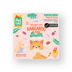[SMOOTH] PetCubes Gently Cooked Frozen Cat Food -SMOOTH Kangaroo & Fish 1.28 KG