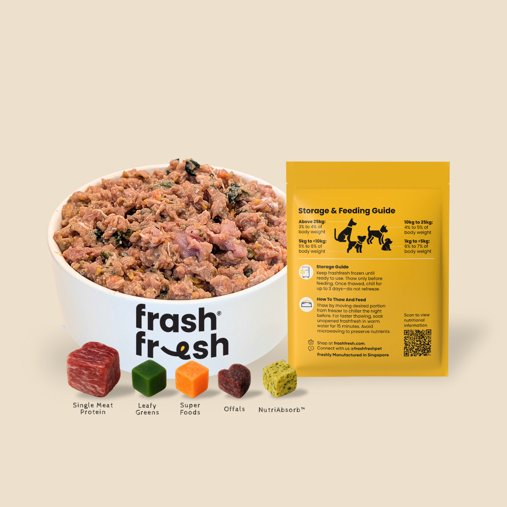 [FREE BROTH With Purchase Of 2 Cases] FRASH FRESH RAW DOG FOOD 2.25KG I 6 Flavours Available