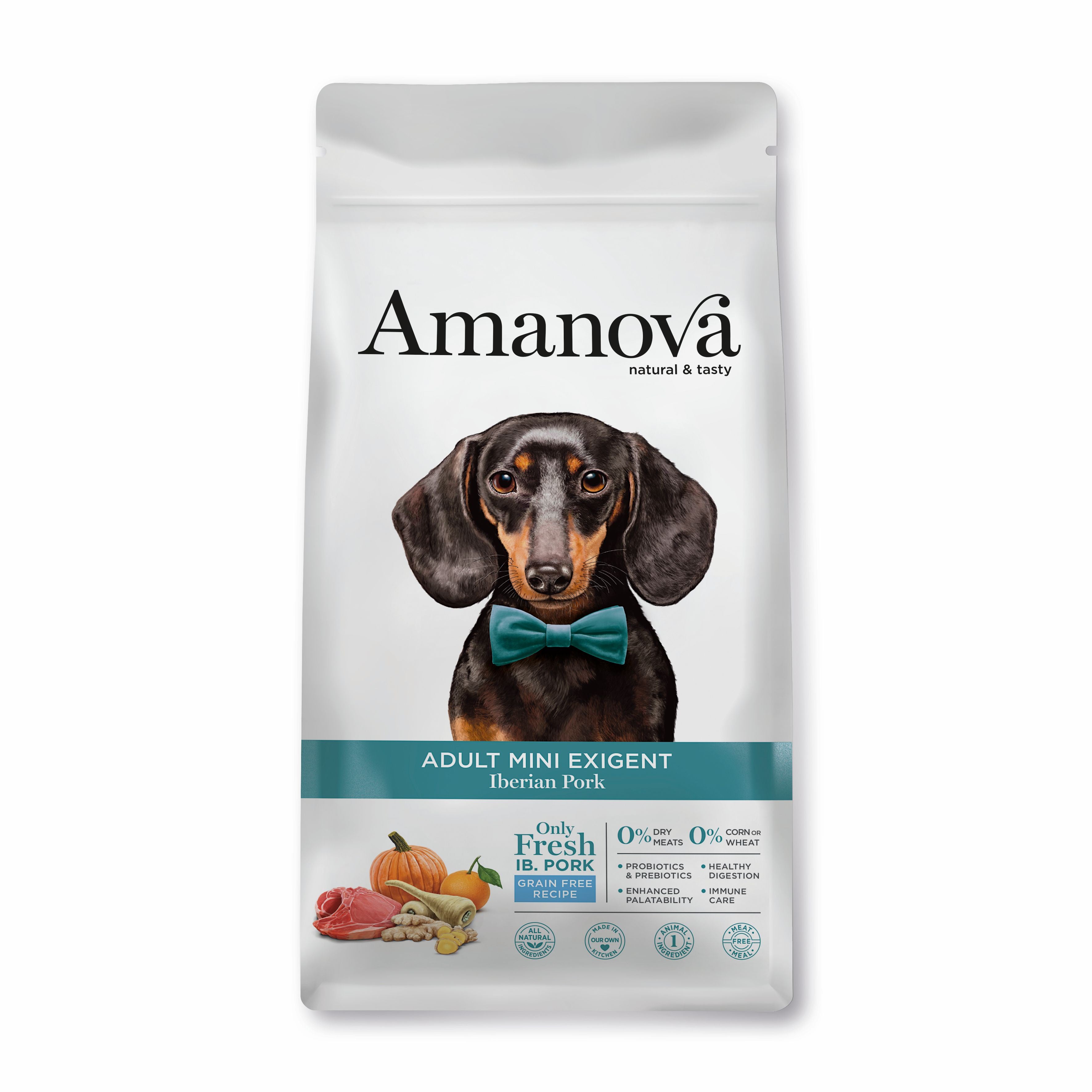 Amanova Dog Mini Exigent Grain-free Iberian Pork 2 kg / 7kg