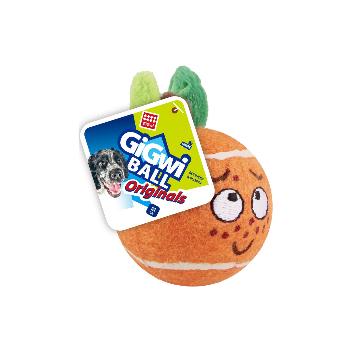 [10% OFF] 4165 GiGwi Tennis Ball Originals Toy For Dog & Cat - Size M Orange