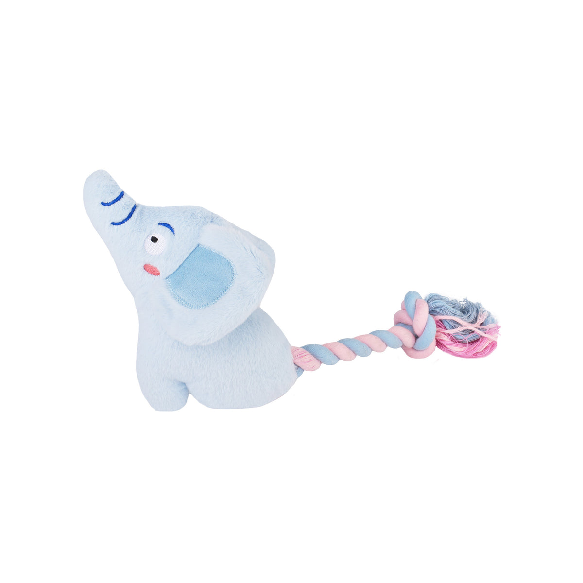 [10% OFF] 4425 GiGwi Plush Friendz Toy For Dogs & Cats - Elephant with Rope Tail